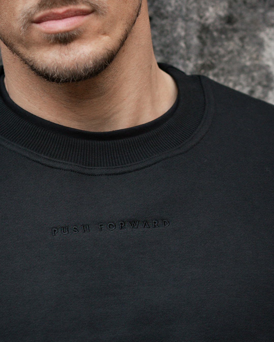 PFC: 001-3 - Men's Oversized Sweatshirt - Midnight Black