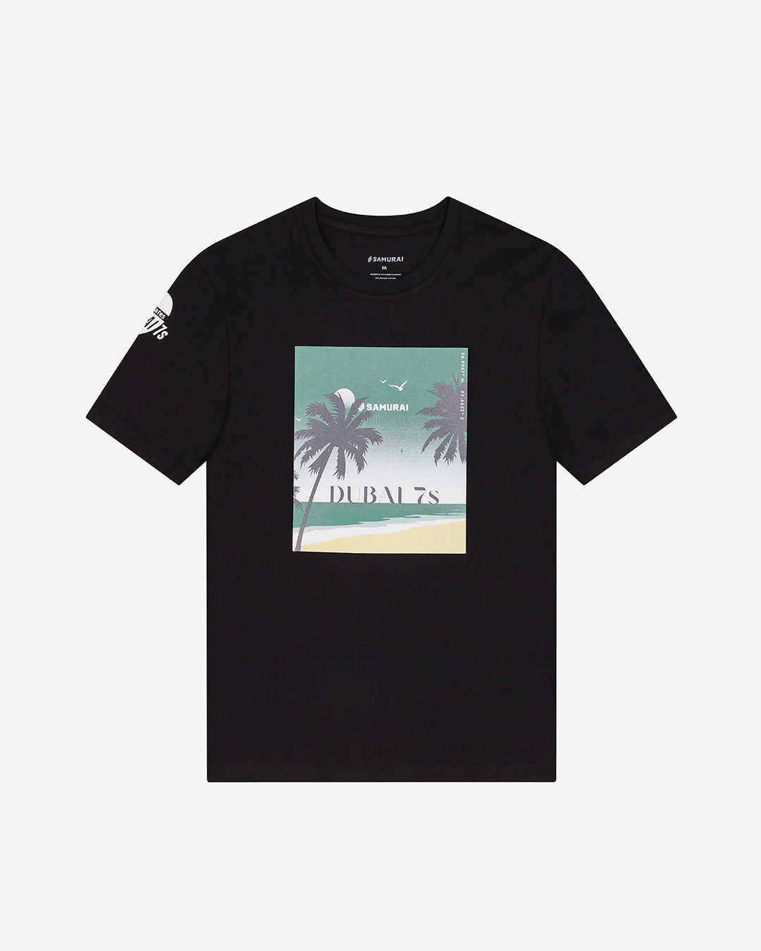 ED7:04 - Beach Dreams Postcard T-Shirt - Black